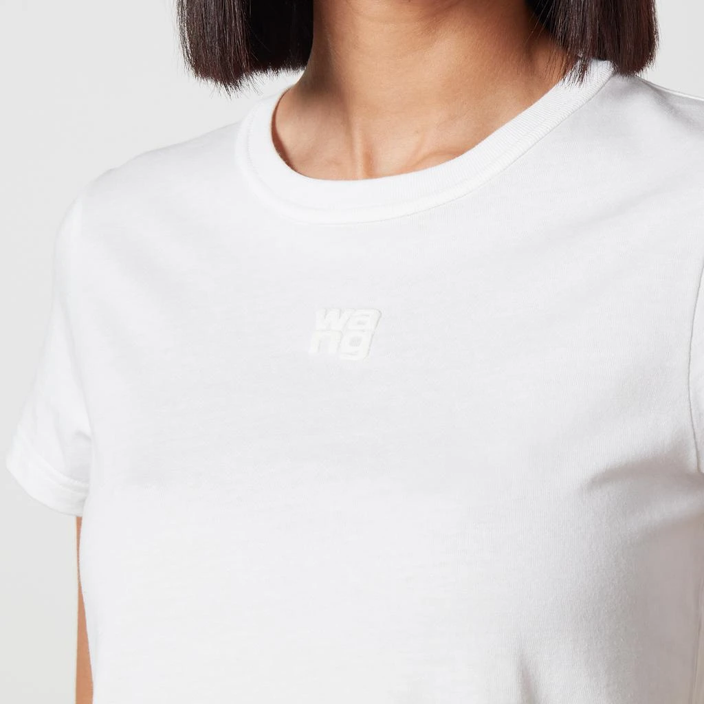 商品Alexander Wang|Essential Logo-Detailed Cotton T-Shirt,价格¥815,第4张图片详细描述