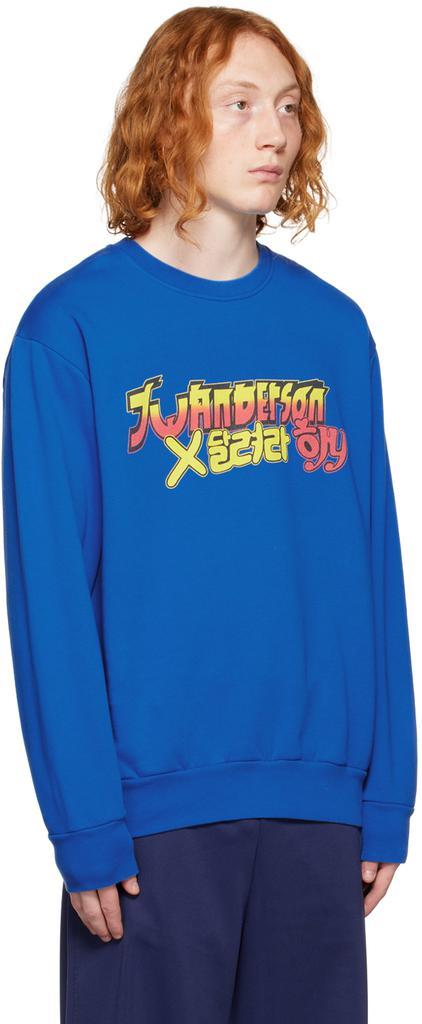 商品JW Anderson|Blue Run Hany Edition Graphic Sweatshirt,价格¥1645,第4张图片详细描述