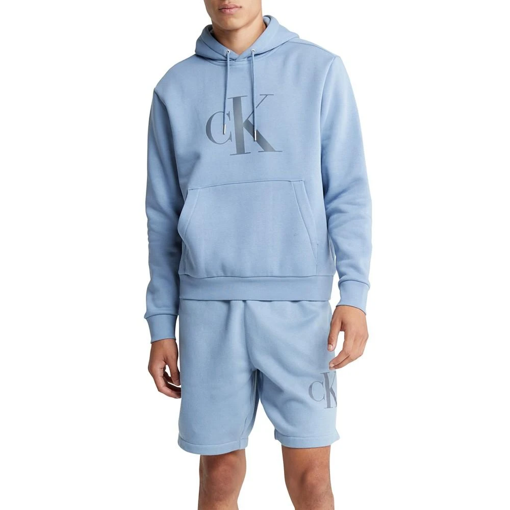 商品Calvin Klein|Men's Monogram Fleece Hoodie,价格¥294,第4张图片详细描述