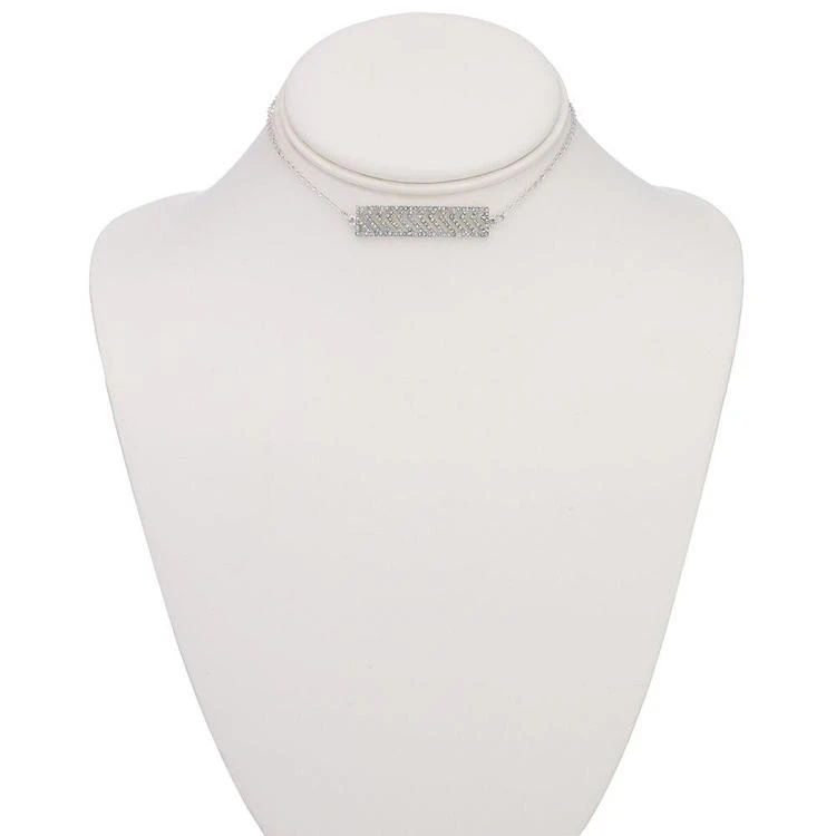 商品INC International|Silver-Tone Pavé Bar Choker Necklace, Created for Macy's,价格¥79,第3张图片详细描述