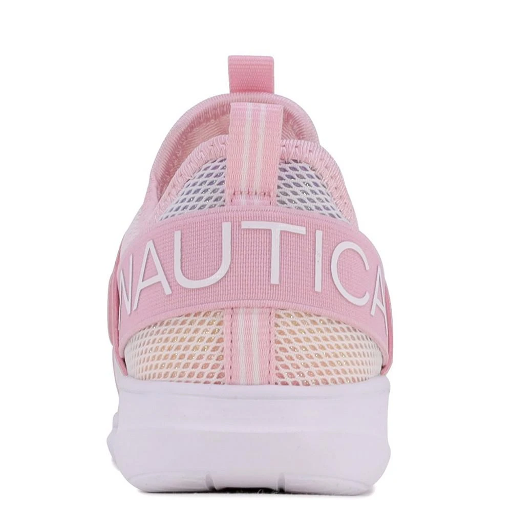 商品Nautica|Little Girls Iridescent Rainbow Slip-On Athletic Sneaker,价格¥177,第2张图片详细描述