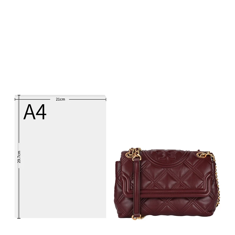 Tory Burch 汤丽柏琦 女士酒红色单肩斜挎包 58102-639 商品