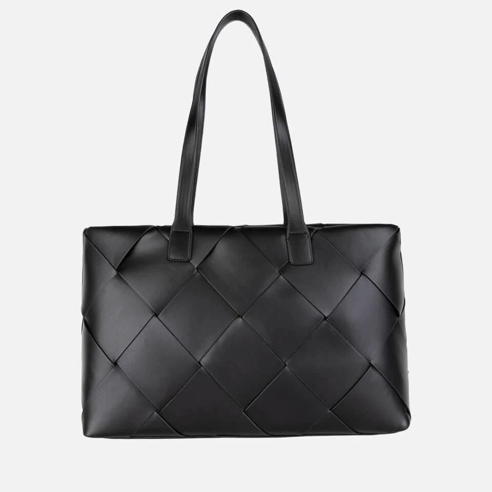 商品Valentino|Valentino Ibiza Diamond Quilted Faux Leather Shopping Bag,价格¥865,第3张图片详细描述