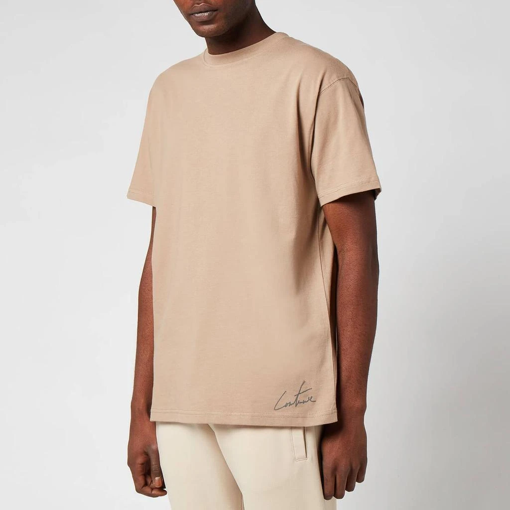 商品The Hut|The Couture Club Men's Signature Reflective Regular T-Shirt - Sand,价格¥143,第1张图片