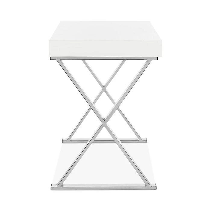 商品Safavieh|Paley 47'' One Drawer Lacquer & Chrome Desk,价格¥3224,第4张图片详细描述