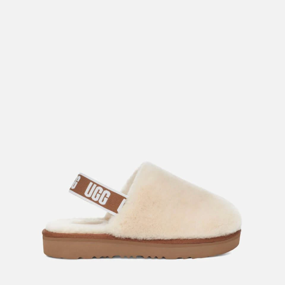 商品UGG|UGG KIDS' FLUFF YEAH CLOG SLIPPERS - NATURAL,价格¥371,第1张图片