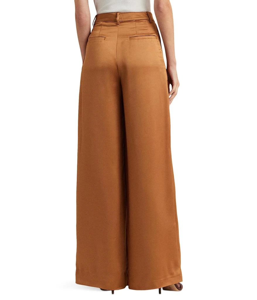 商品Ralph Lauren|Pleated Satin Charmeuse Wide-Leg Pants,价格¥1682,第2张图片详细描述