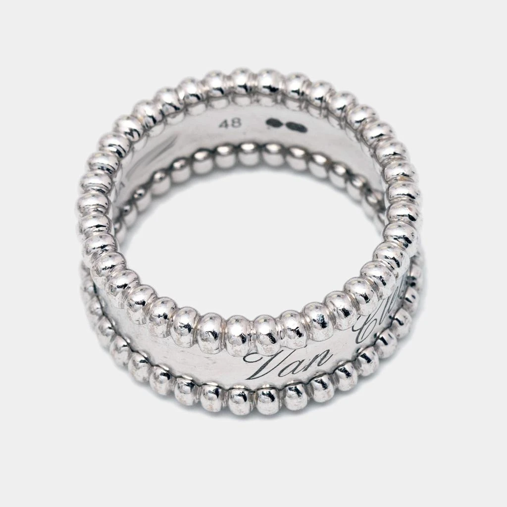 商品[二手商品] Van Cleef & Arpels|Van Cleef & Arpels Perlée Signature 18k White Gold Band Ring Size 48,价格¥11260,第4张图片详细描述