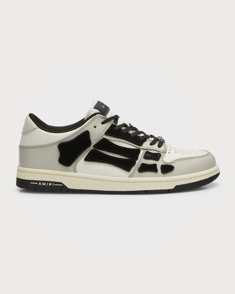 商品AMIRI|Men's Skeleton Appliqué Leather Low-Top Sneakers,价格¥2738,第1张图片