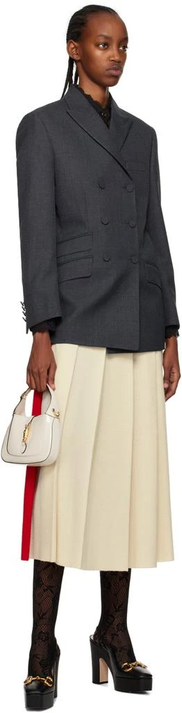 商品Gucci|灰色双排扣西装外套,价格¥29102,第4张图片详细描述