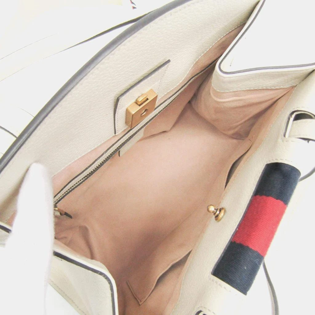 商品[二手商品] Gucci|Gucci White Leather Sherry Line Totem Butterfly Shoulder Bag,价格¥5976,第4张图片详细描述