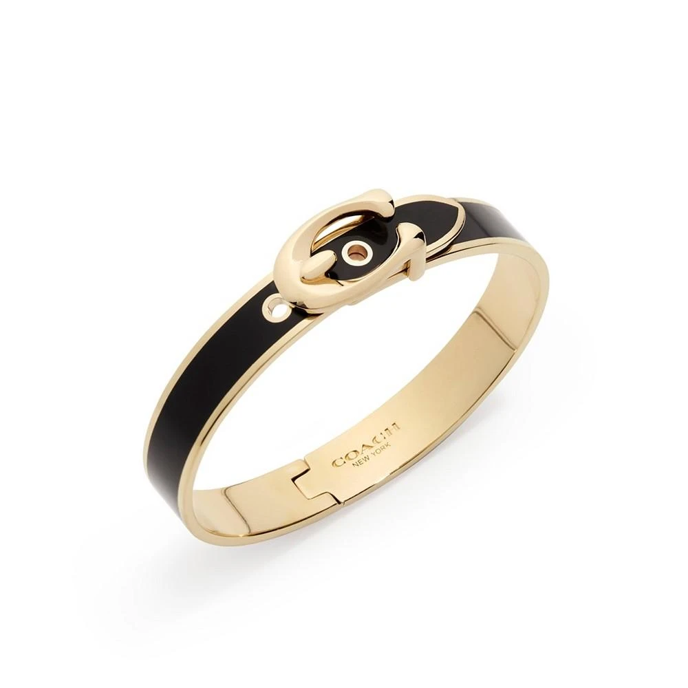 商品Coach|Signature C Buckle Bangle Bracelet,价格¥468,第2张图片详细描述