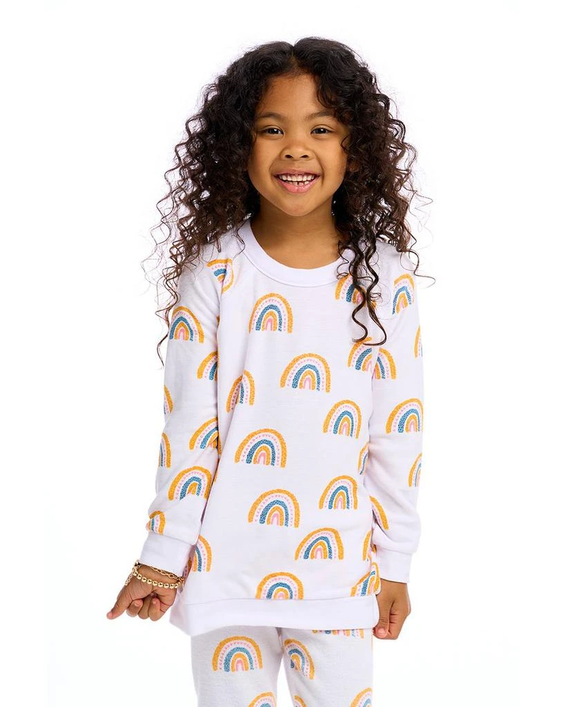 商品Chaser|Girls' Long Sleeve Rainbow Printed Top - Little Kid,价格¥249,第1张图片