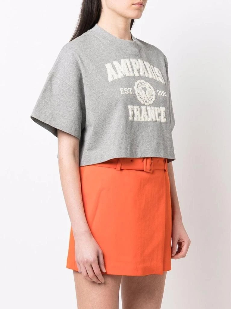 商品AMI|AMI PARIS - Logo Organic Cotton T-shirt,价格¥932,第2张图片详细描述