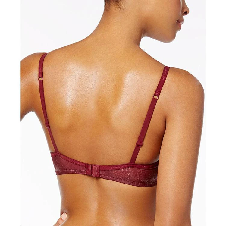 商品Calvin Klein|Sheer Marquisette Logo-Trimmed Bra QF4225,价格¥160,第2张图片详细描述