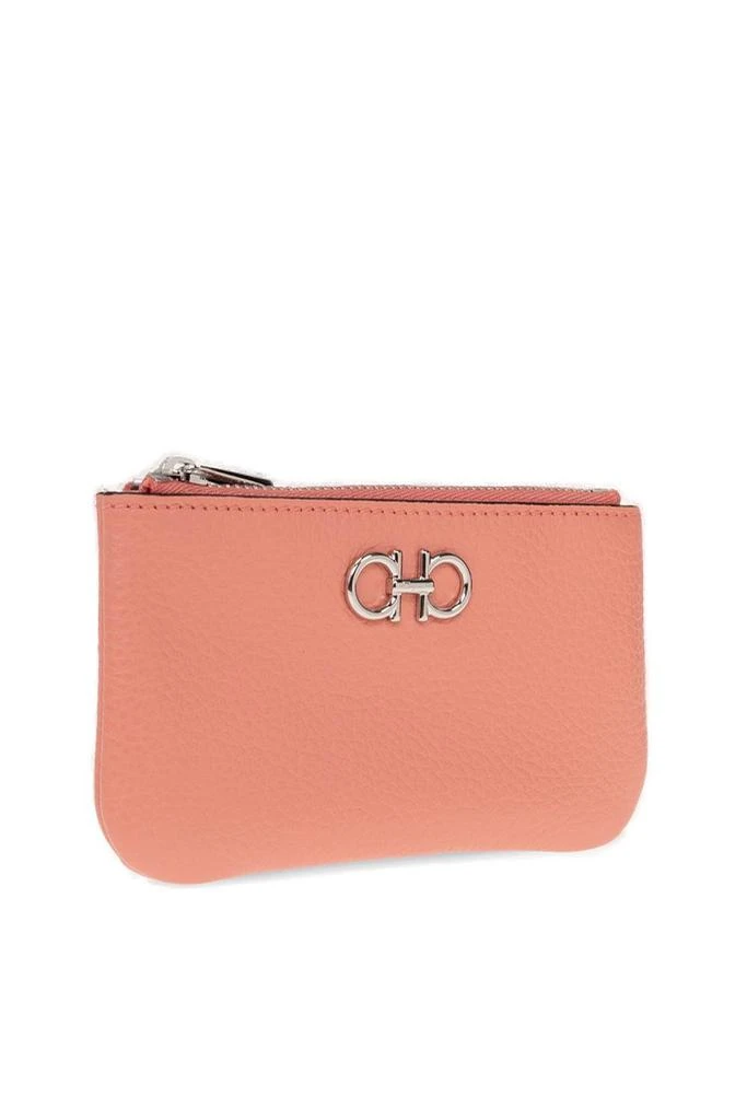 商品Salvatore Ferragamo|Salvatore Ferragamo Logo Plaque Zipped Key Holder,价格¥990,第3张图片详细描述