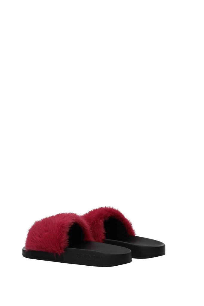 商品Givenchy|Slippers and clogs Fur Pink Raspberry,价格¥1940,第4张图片详细描述