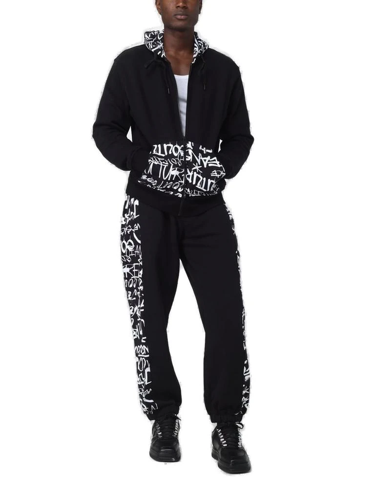 商品Versace|Versace Jeans Couture Graffiti-Printed Zip-Up Drawstring Hoodie,价格¥1495,第4张图片详细描述