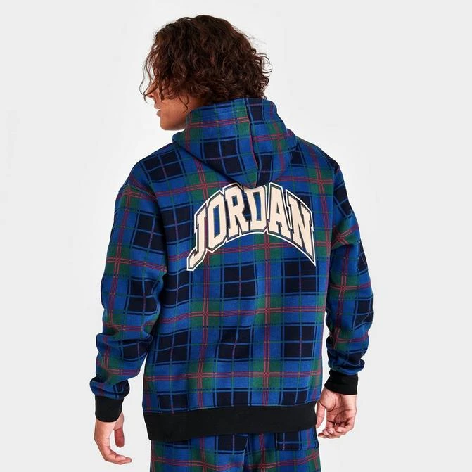 商品Jordan|Men's Jordan Essential Holiday Plaid Hoodie,价格¥449,第1张图片