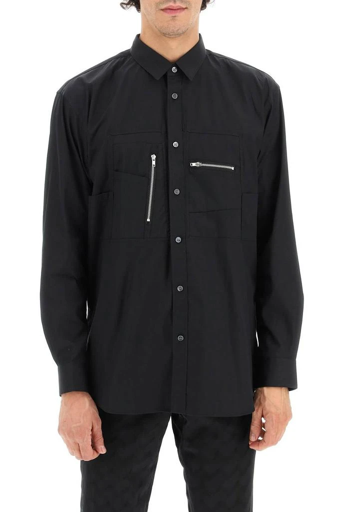 商品Comme des Garcons|Comme des Garçons Shirt Zip Detailed Buttoned Shirt,价格¥5718,第2张图片详细描述