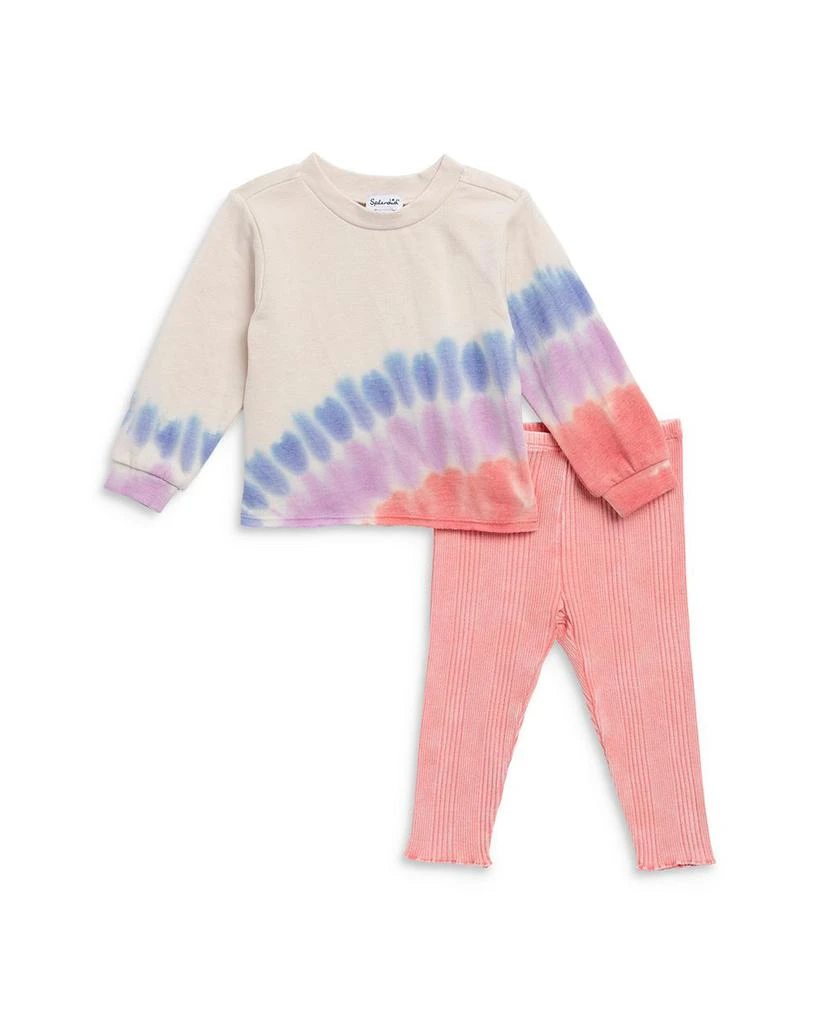 商品Splendid|Girls' Sunset Tie Dye Top & Leggings Set - Baby,价格¥407,第1张图片