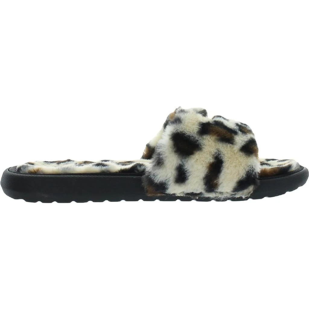 商品Puma|Puma Womens Cool Cat Fluffy Faux Fur Leopard Print Flip-Flops,价格¥187,第2张图片详细描述