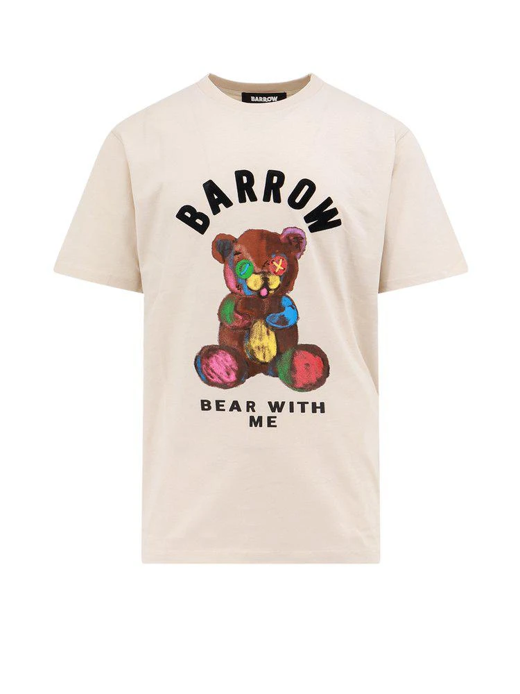 商品BARROW|Barrow Logo Printed Crewneck T-Shirt,价格¥753,第1张图片