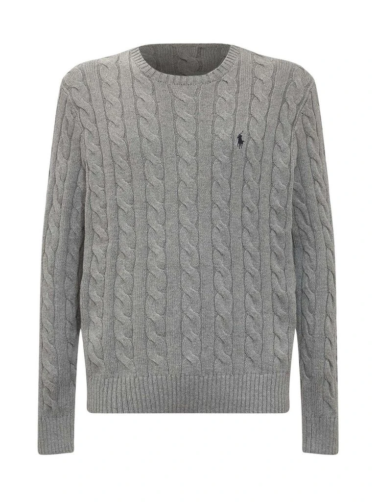 商品Ralph Lauren|Polo Ralph Lauren Logo Embroidered Cable-Knit Jumper,价格¥1615,第1张图片