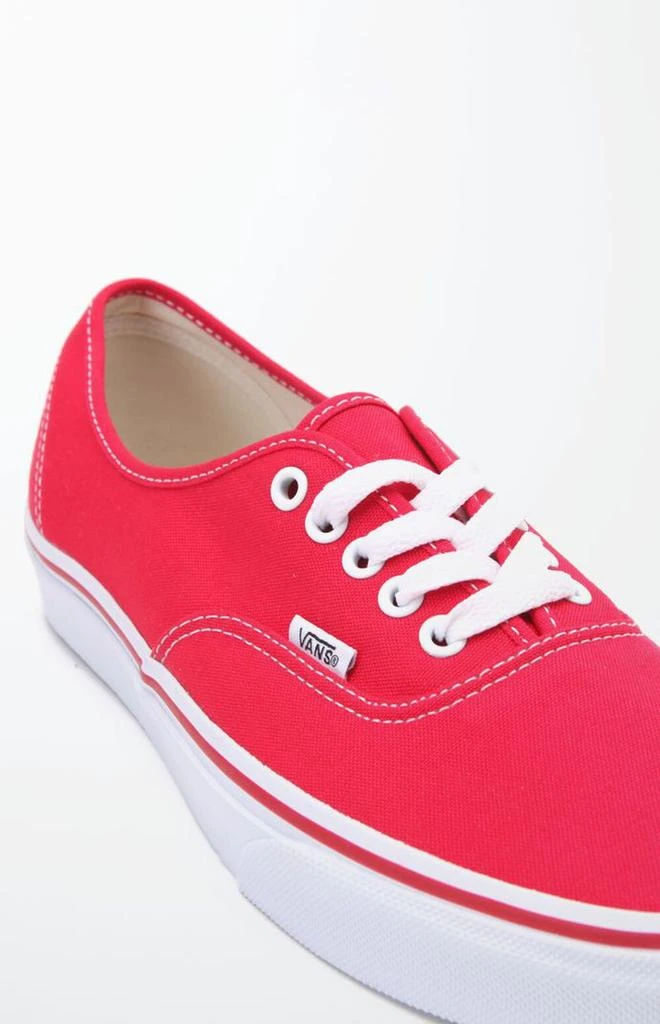 商品Vans|男款 Authentic 休闲帆布板鞋 红色,价格¥238,第2张图片详细描述