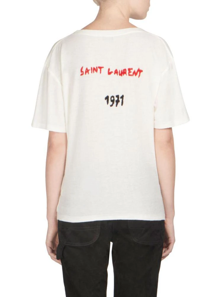 商品Yves Saint Laurent|Roundneck Logo Cotton Tee,价格¥3659,第2张图片详细描述