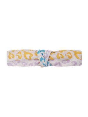 Baby Girl's Multicolor Leopard Print Coverall & Headband Set商品第4张图片规格展示