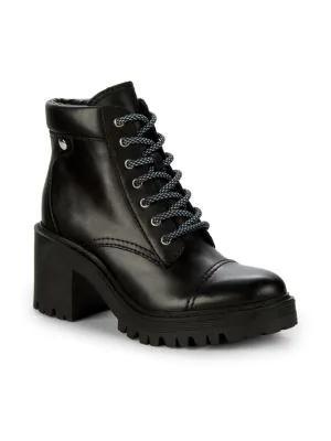 商品Marc Fisher|Wenner Laced Leather Boots,价格¥978,第4张图片详细描述