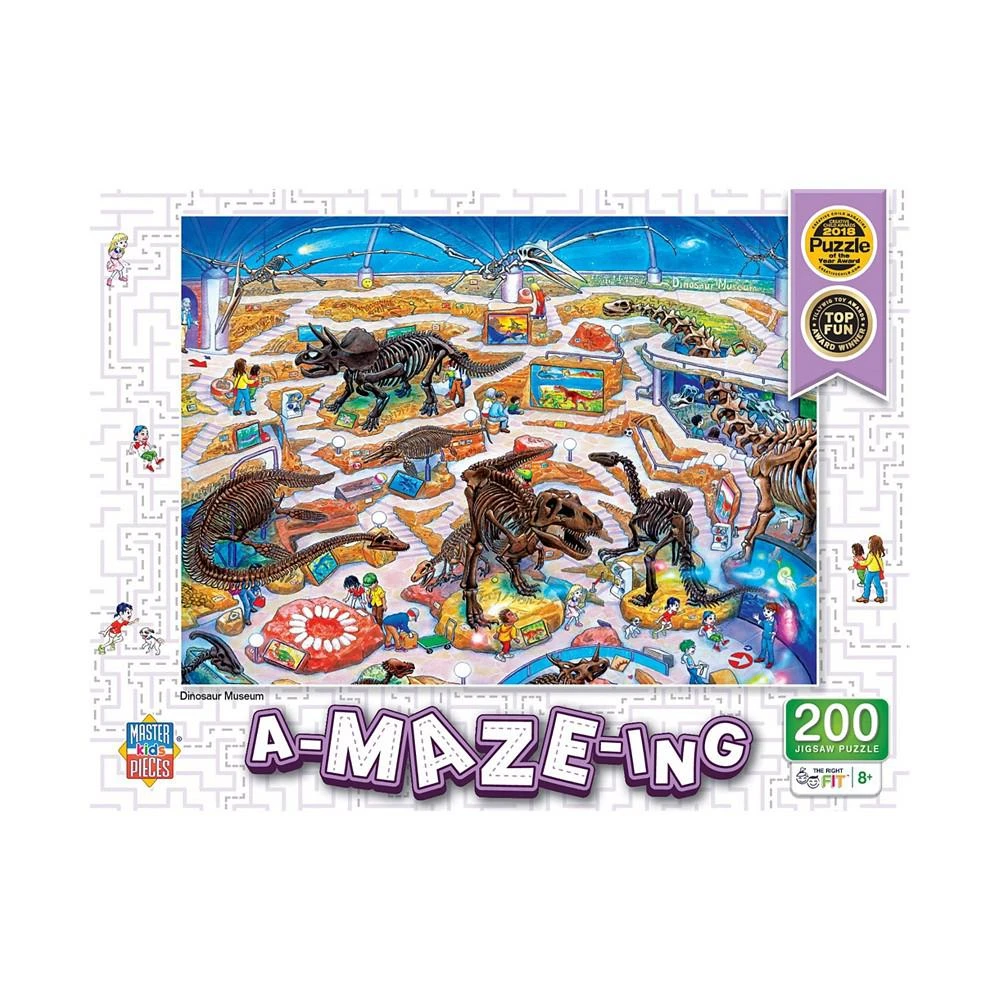 商品MasterPieces Puzzles|A-Maze-ing - Dinosaur Museum 200 Piece Kids Jigsaw Puzzle,价格¥134,第2张图片详细描述