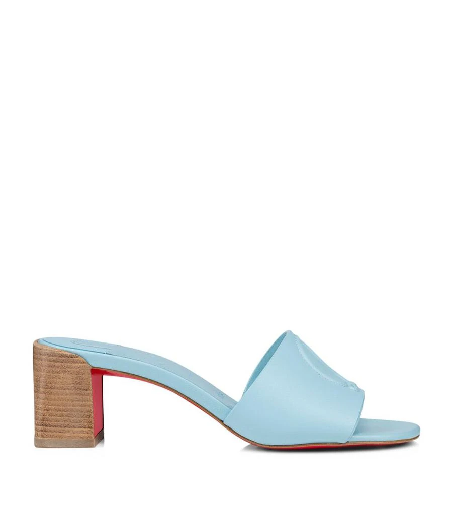 商品Christian Louboutin|CL Leather Heeled Mules 55,价格¥6236,第1张图片