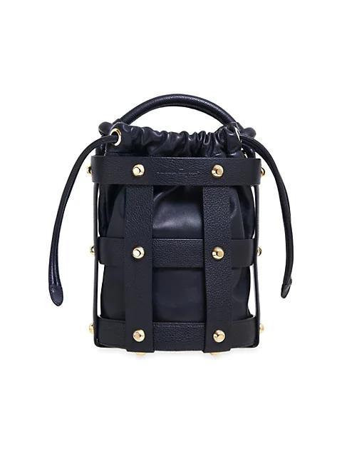 商品Salvatore Ferragamo|Cage Leather Bucket Bag,价格¥19022,第1张图片