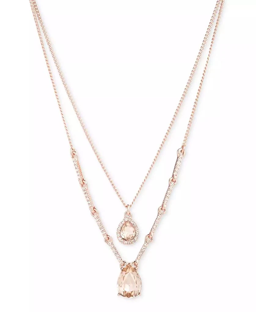 商品Givenchy|Multi Stone Two Row Pendant Necklace, 16" + 3" extender,价格¥146,第1张图片