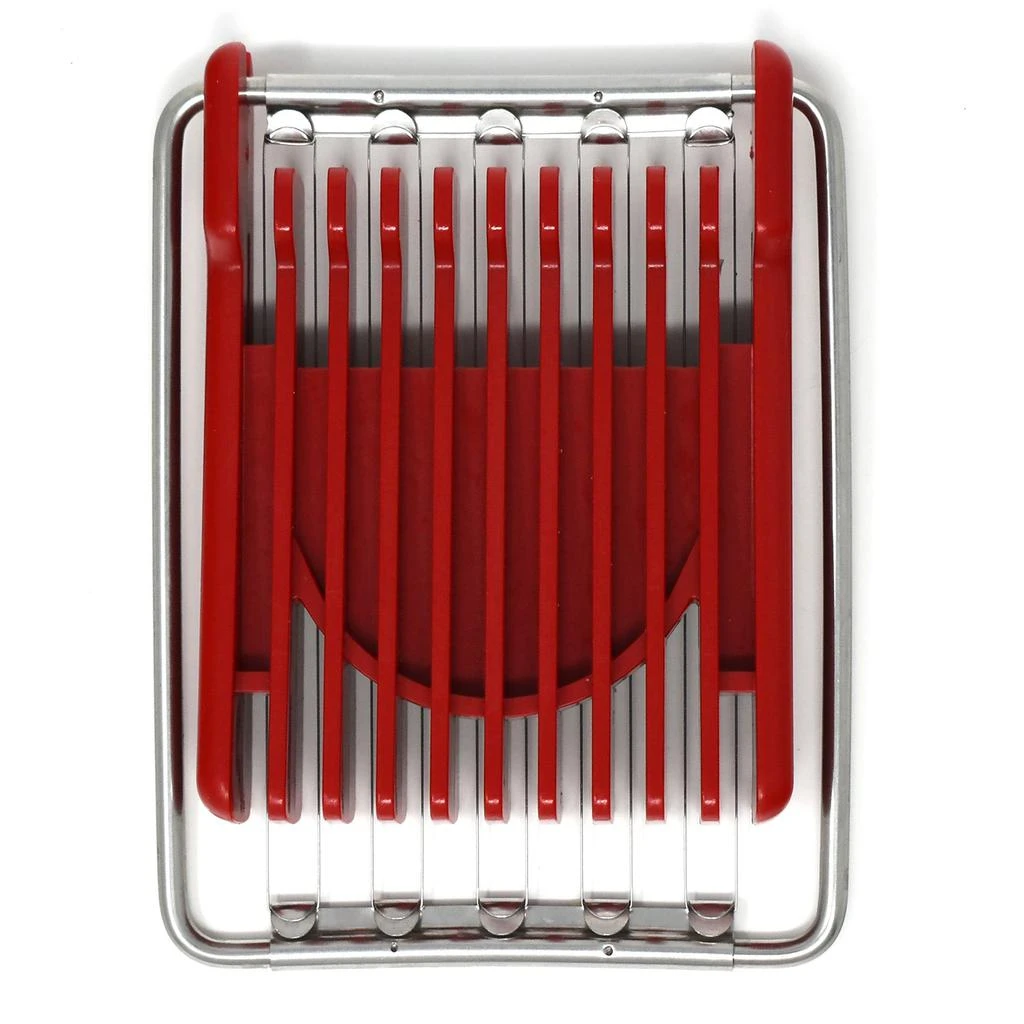 商品Norpro|Dual Sided Flip N' Slice Mushroom, Egg, Cheese, and Butter Slicer, Red,价格¥119,第2张图片详细描述