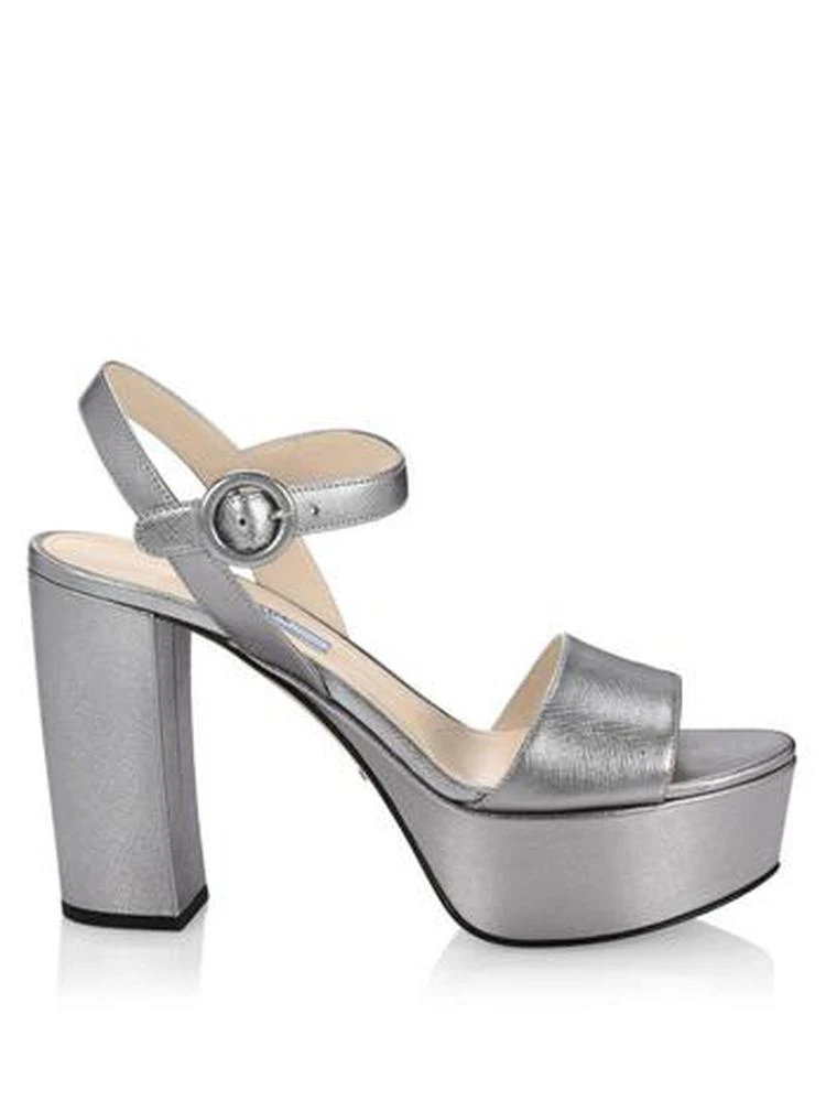 商品Prada|Metallic Platform Sandals,价格¥6399,第5张图片详细描述