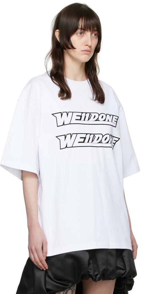 商品We11done|White Cotton T-Shirt,价格¥1103,第4张图片详细描述