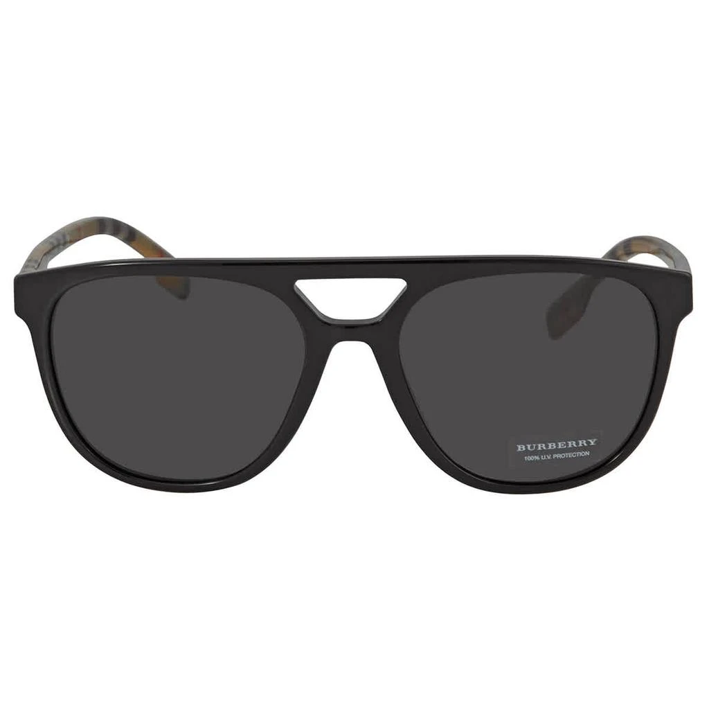 商品Burberry|Burberry Grey Pilot Mens Sunglasses BE4302 300187 56,价格¥820,第2张图片详细描述