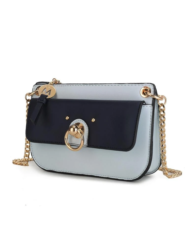 Jill Vegan Leather Women’s Color Block Crossbody Bag 商品