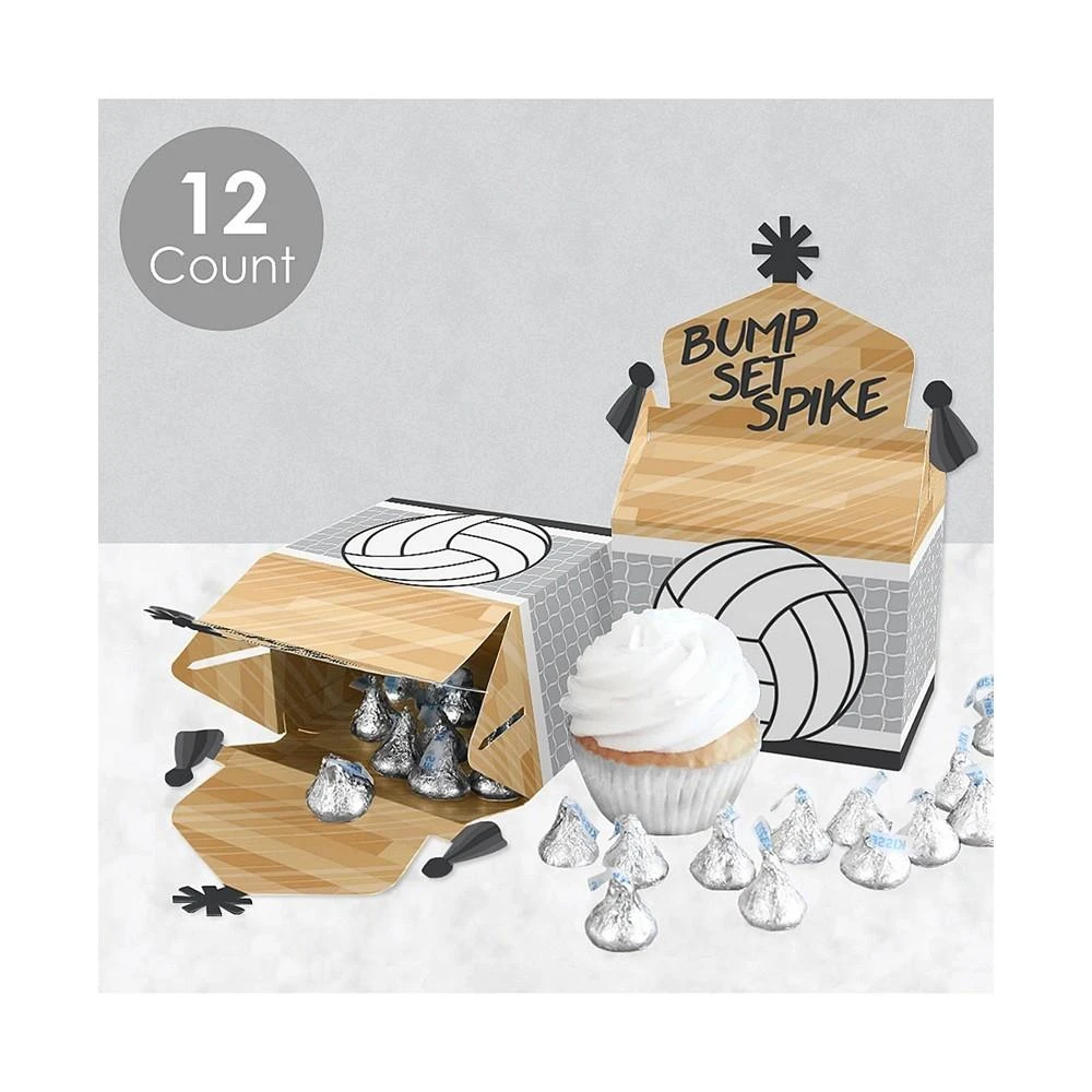 商品Big Dot of Happiness|Bump, Set, Spike - Volleyball - Treat Box Party Favors - Baby Shower or Birthday Party Goodie Gable Boxes - Set of 12,价格¥142,第3张图片详细描述