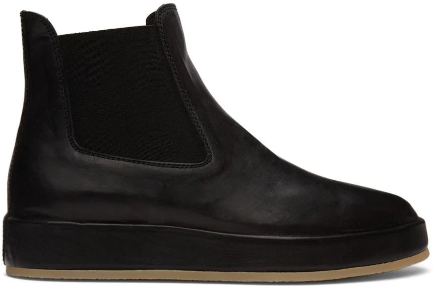 商品Fear of god|Black Leather Wrapped Chelsea Boots,价格¥5067,第1张图片