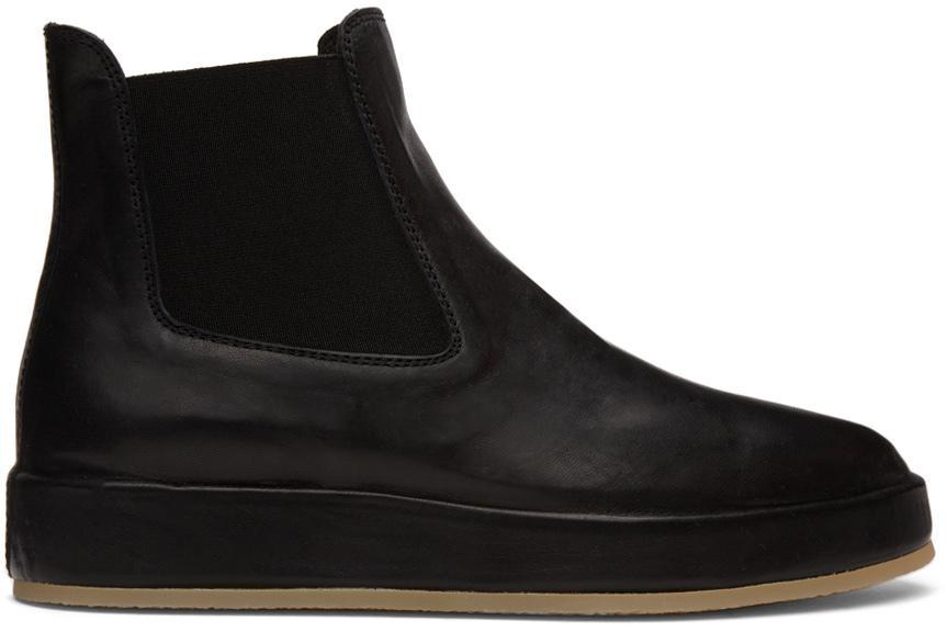 商品Fear of god|Black Leather Wrapped Chelsea Boots,价格¥6905,第1张图片