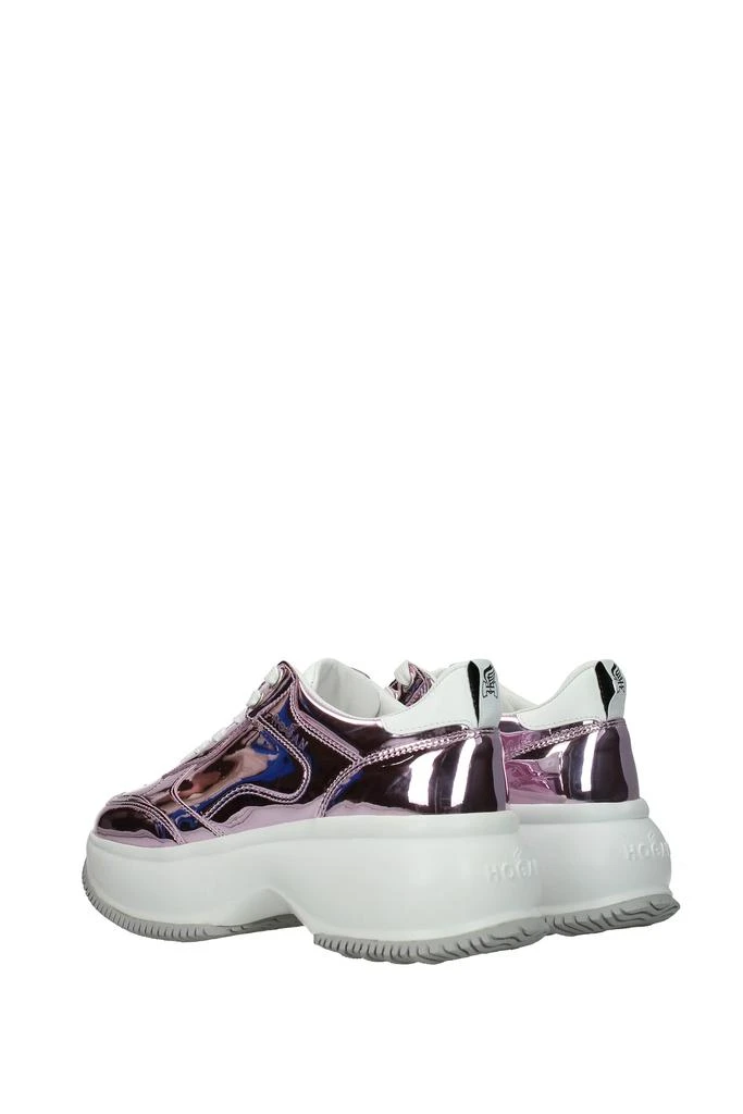 商品hogan|Sneakers maxi i active Leather Pink Metallic Pink,价格¥1590,第4张图片详细描述