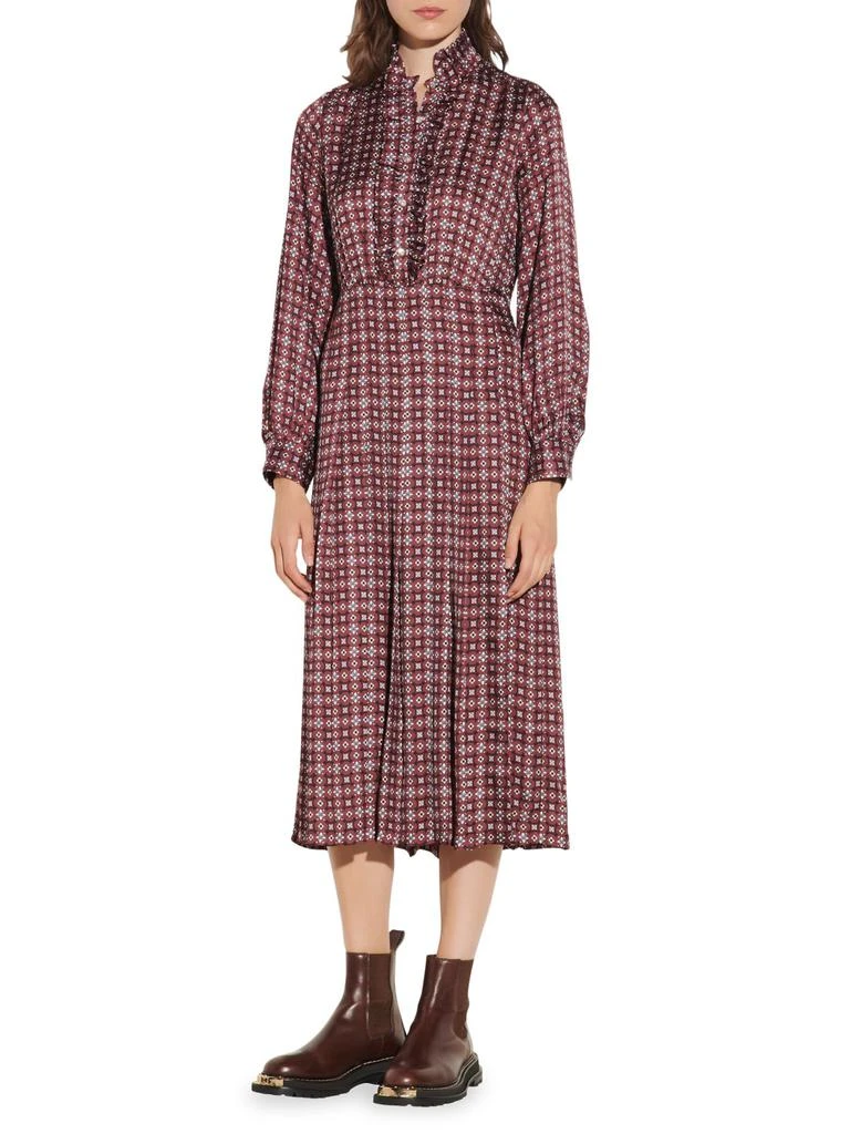商品Sandro|Thina Printed Midi Dress,价格¥1419,第1张图片