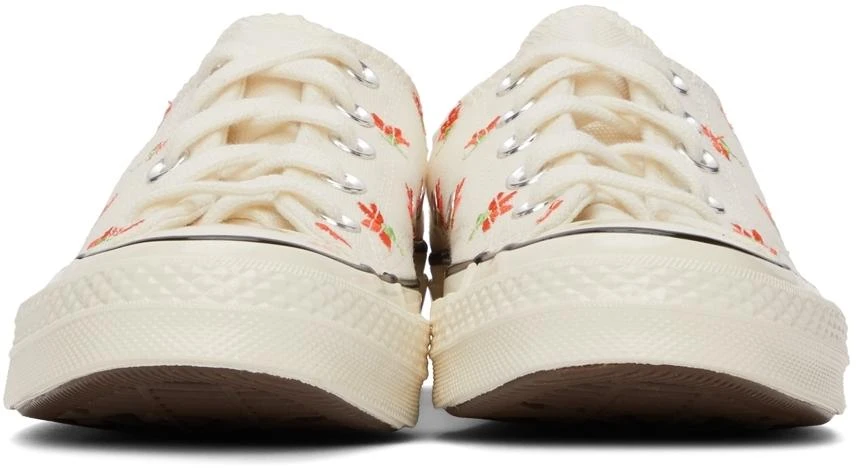 商品Converse|Off-White Floral Chuck 70 Low Sneakers,价格¥372,第2张图片详细描述