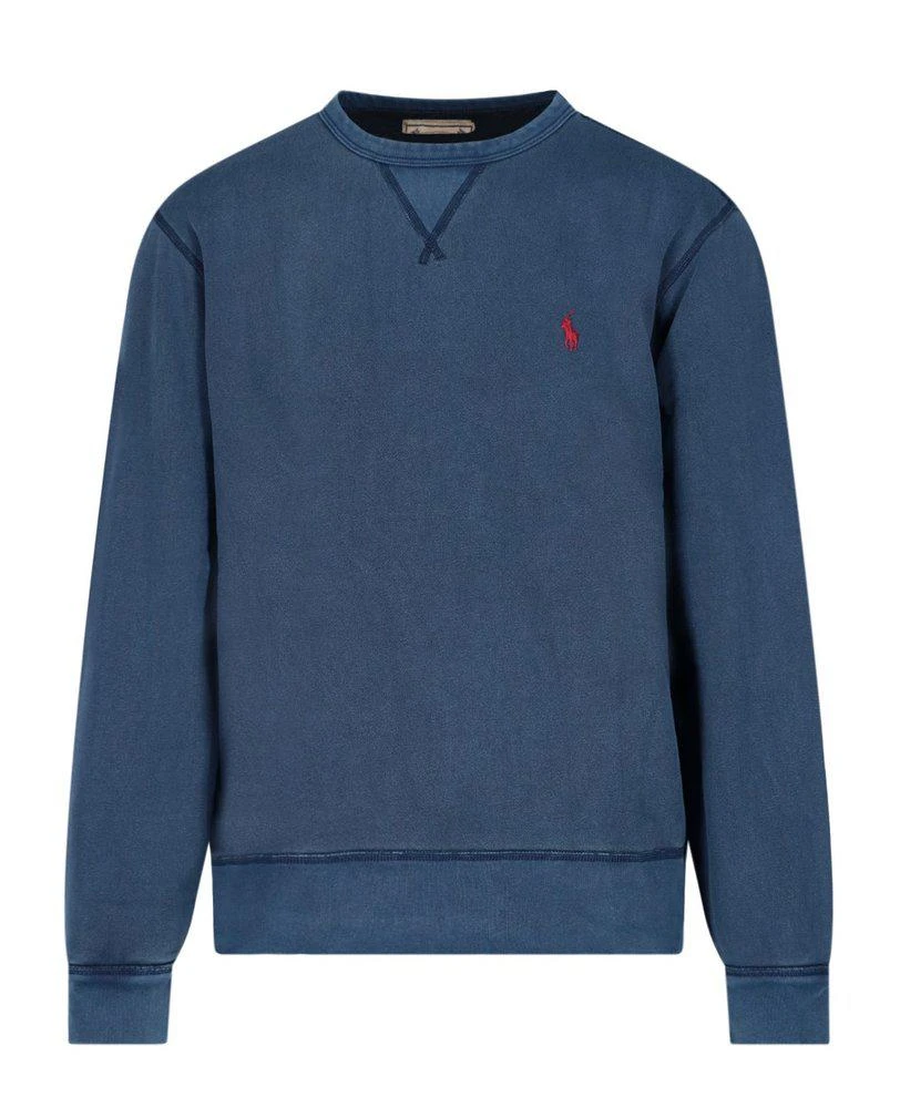 商品Ralph Lauren|Polo Ralph Lauren Logo Embroidered Crewneck Sweatshirt,价格¥823,第1张图片