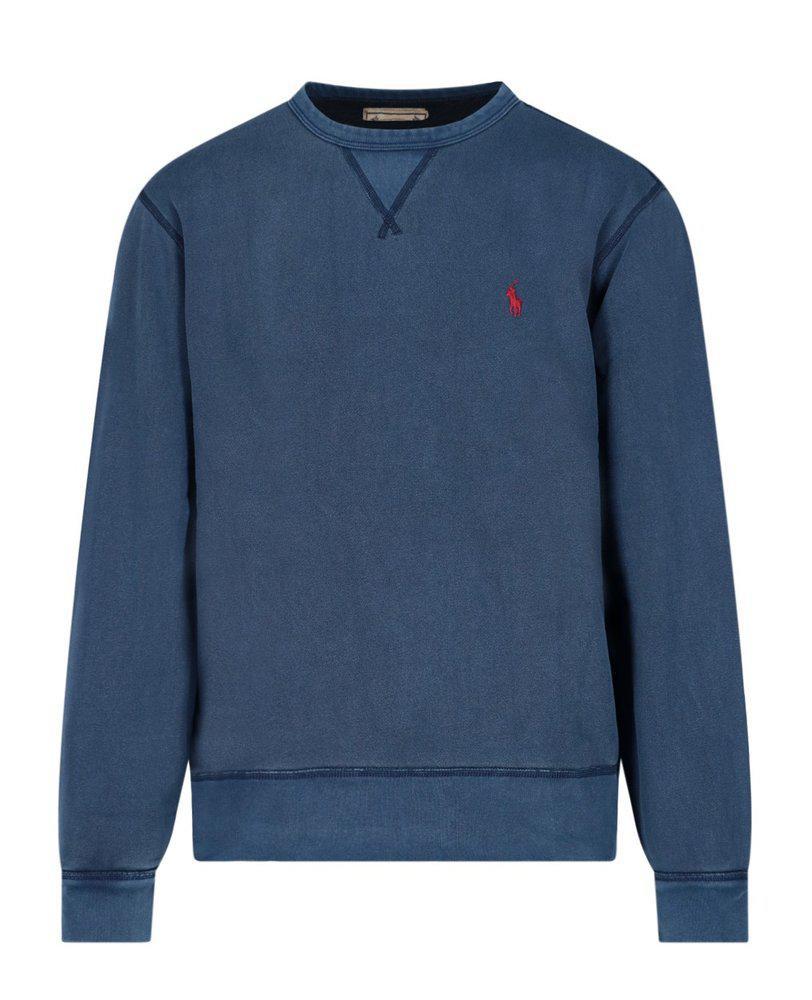 商品Ralph Lauren|Polo Ralph Lauren Logo Embroidered Crewneck Sweatshirt,价格¥722,第1张图片