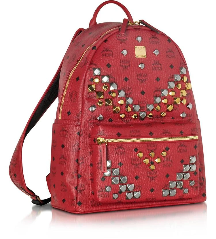 商品MCM|MCM Stark Ruby Red中号双肩包,价格¥4378,第2张图片详细描述